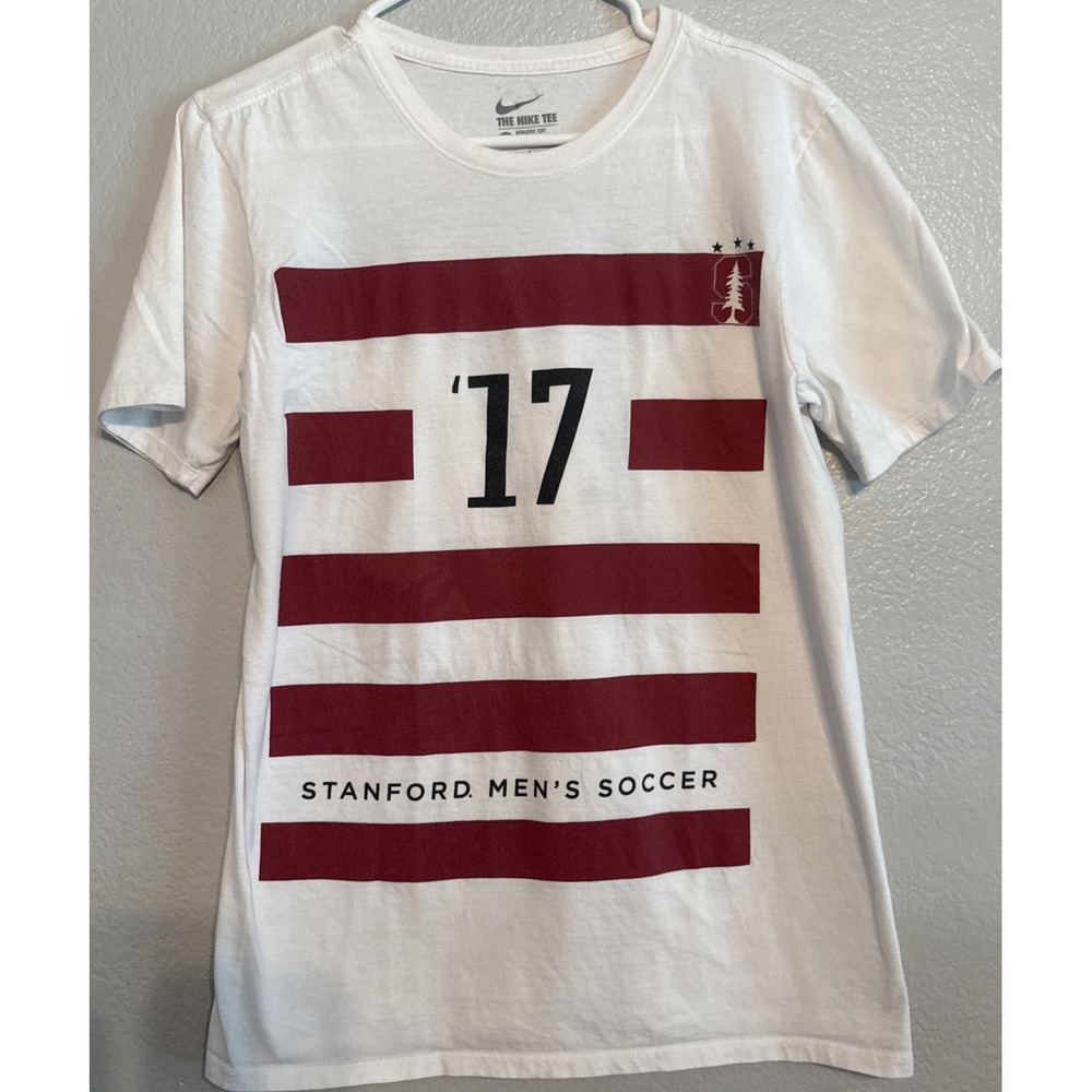 Rare Nike Stanford Men's Soccer 2017 NCAA Champions "Tree-Peat" T-Shirt Size S